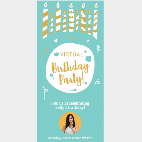 Online Birthday Party Invite 1